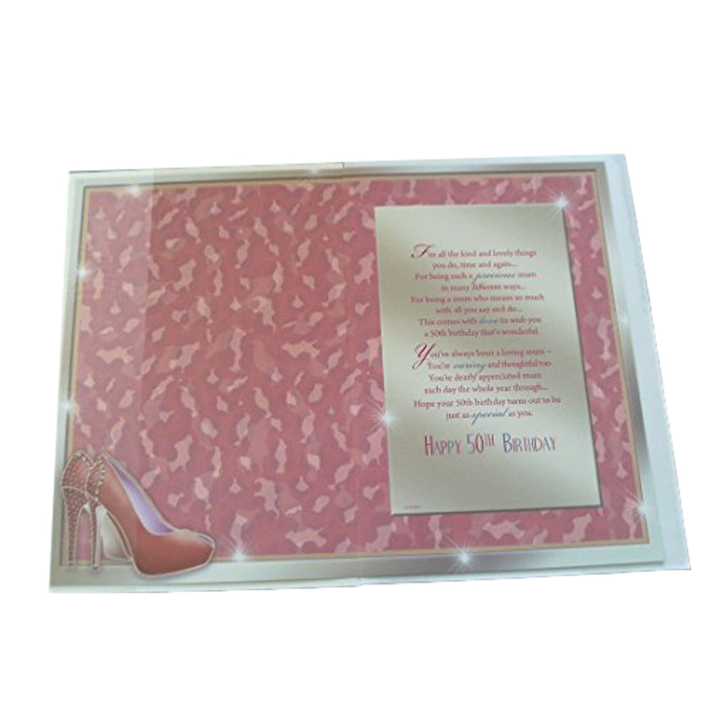 Xpress Yourself To A Dear Mum 50 Today Medium Sized Style Birthday Card