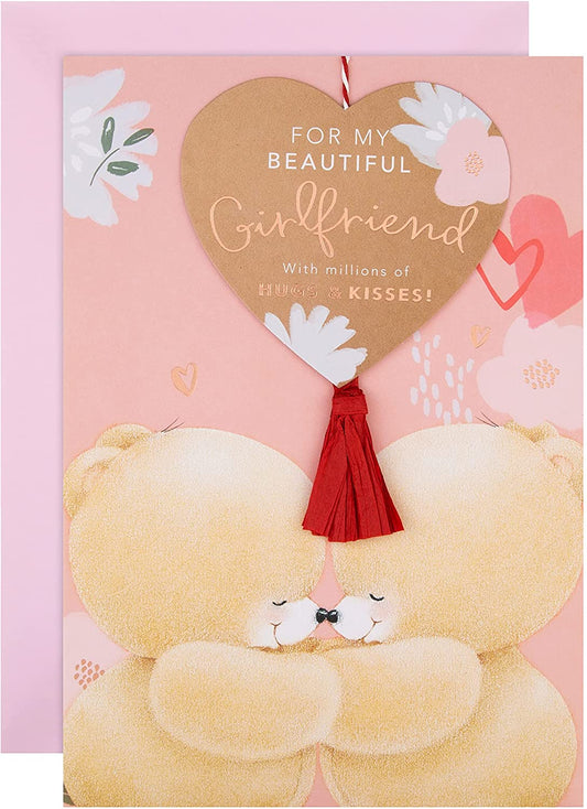 Girlfriend Cute Forever Friends Keepsake Design Large Birthday Card 