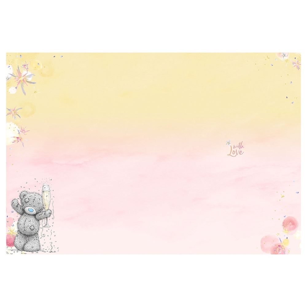 Bear With Champagne Congratulations Card