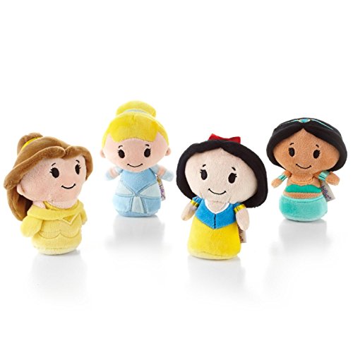 Hallmark Itty Bittys Disney Princess Collector Set Belle, Cinderella, Snow White, Jasmine Limited Edition