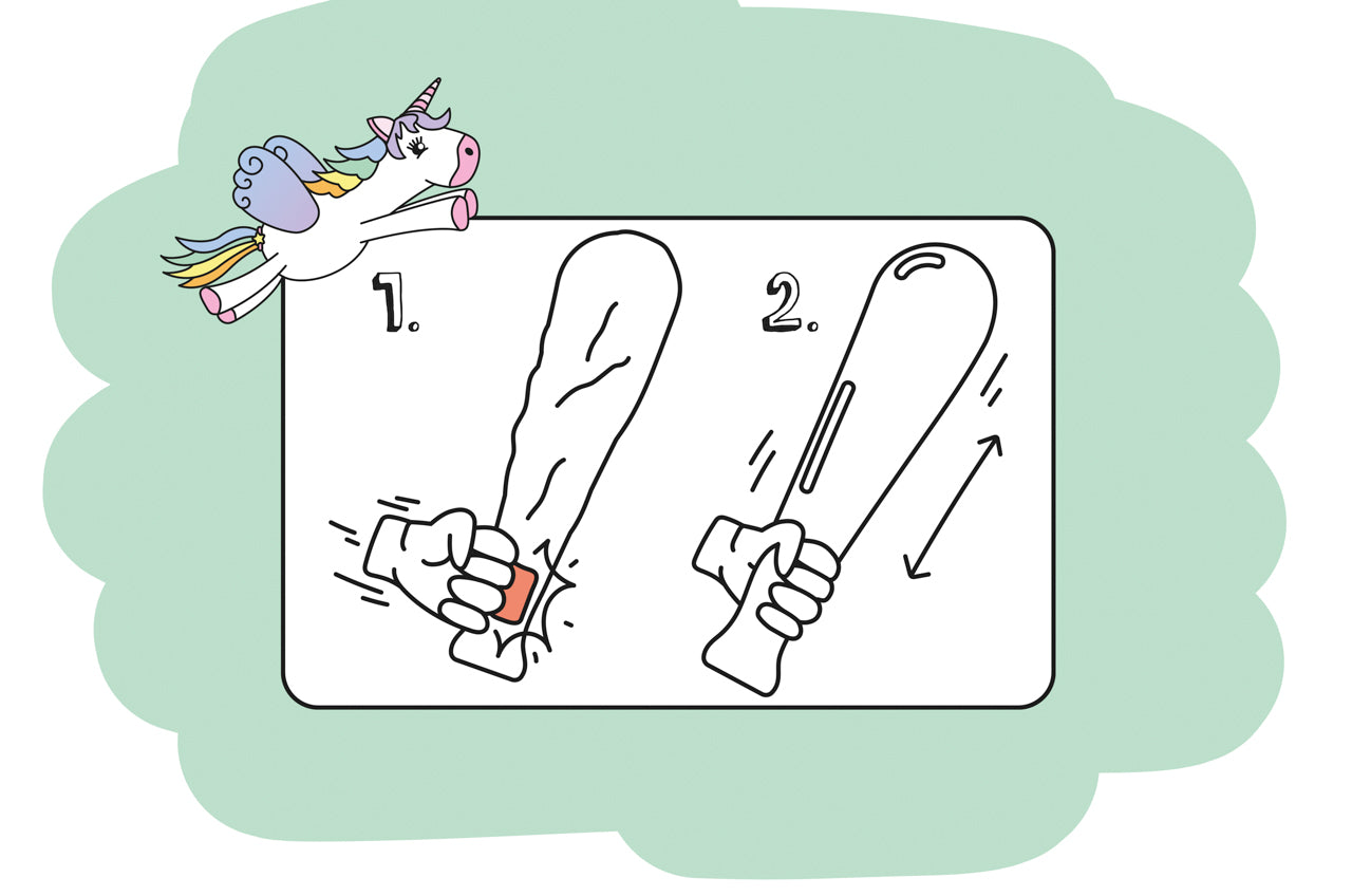 Single Unicorn Print Self-Inflating Bat