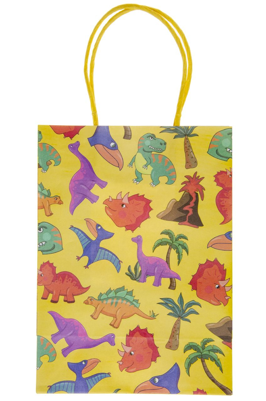 Pack of 12 Dinosaur Paper Gift Bags