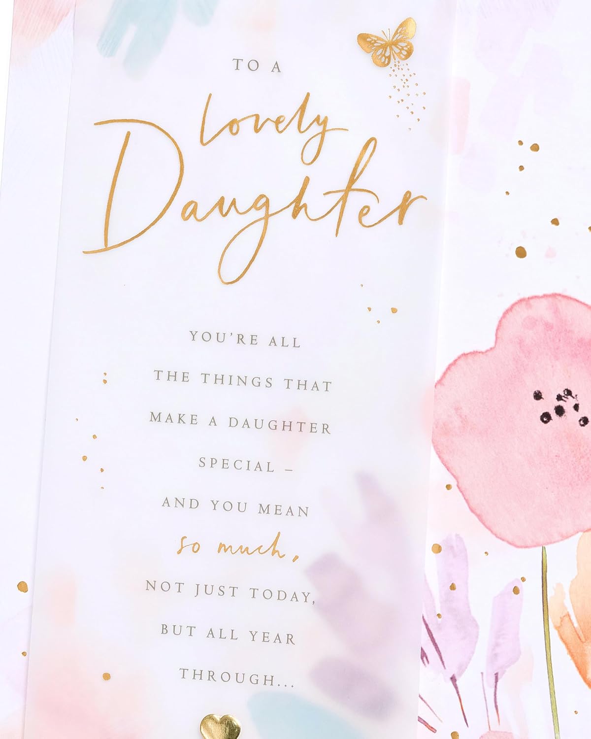Loving Design Floral Daughter Birthday Card