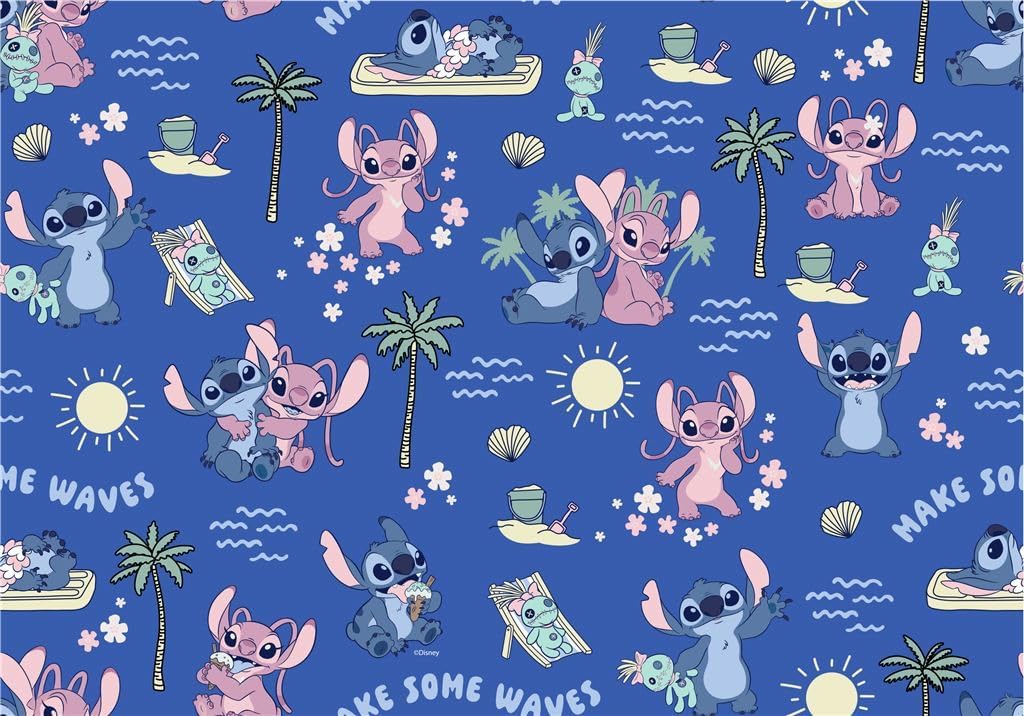 Disney Lilo & Stitch Wrapping Paper 3 x 2 Metre Rolls Perfect for Birthday, Christmas and Christenings