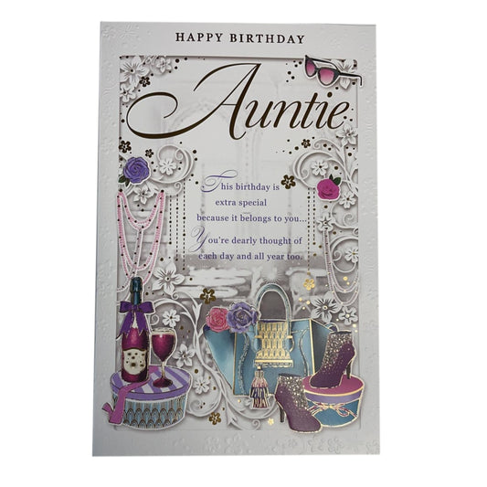 Auntie This Birthday Extra Special Opacity Card
