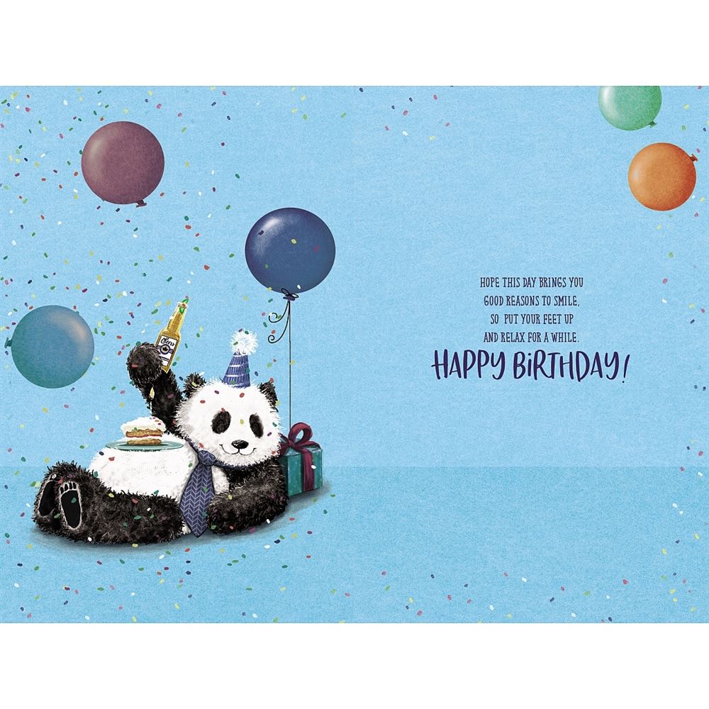 Panda Party Design Birthday Card