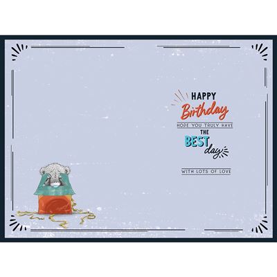 Bear With Gifts Storyboard Dad Birthday Card