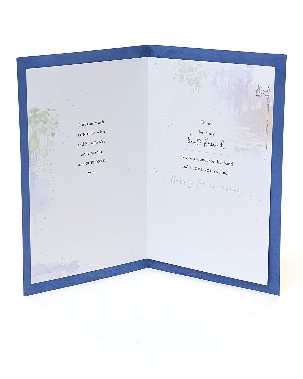 Classic Illutrastion Husband Anniversary Card