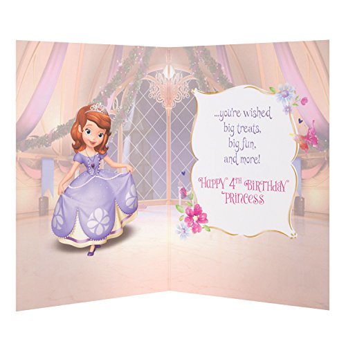 Disney 4th Birthday Card Treats and Fun Hallmark