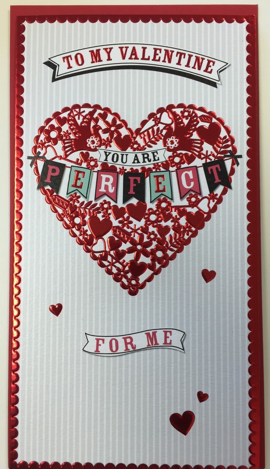 To My Valentine You Are Perfect For Me Valentine's Day Card