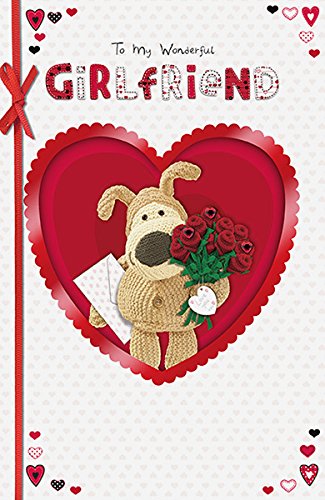To My Wonderful Girlfriend Boofle Valentine's Day Card