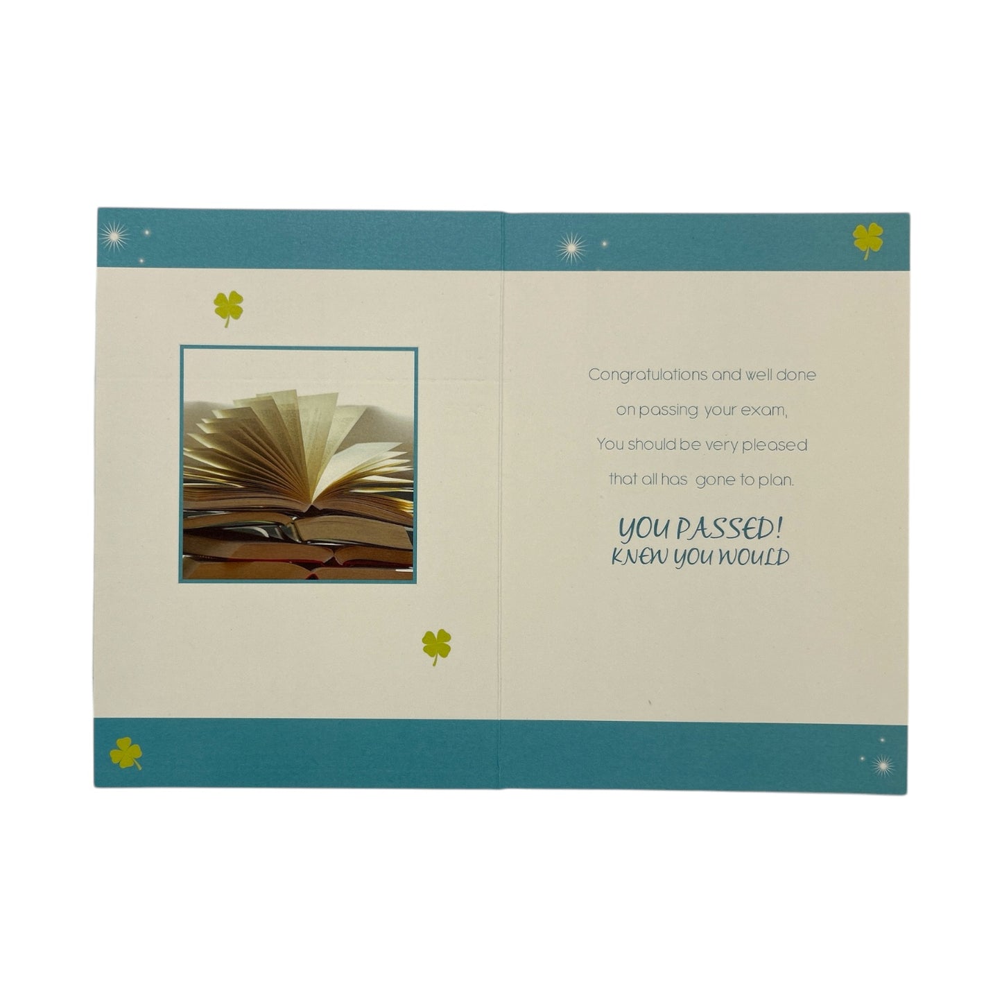 Good Luck On Passing Your Exam Stars Design Card