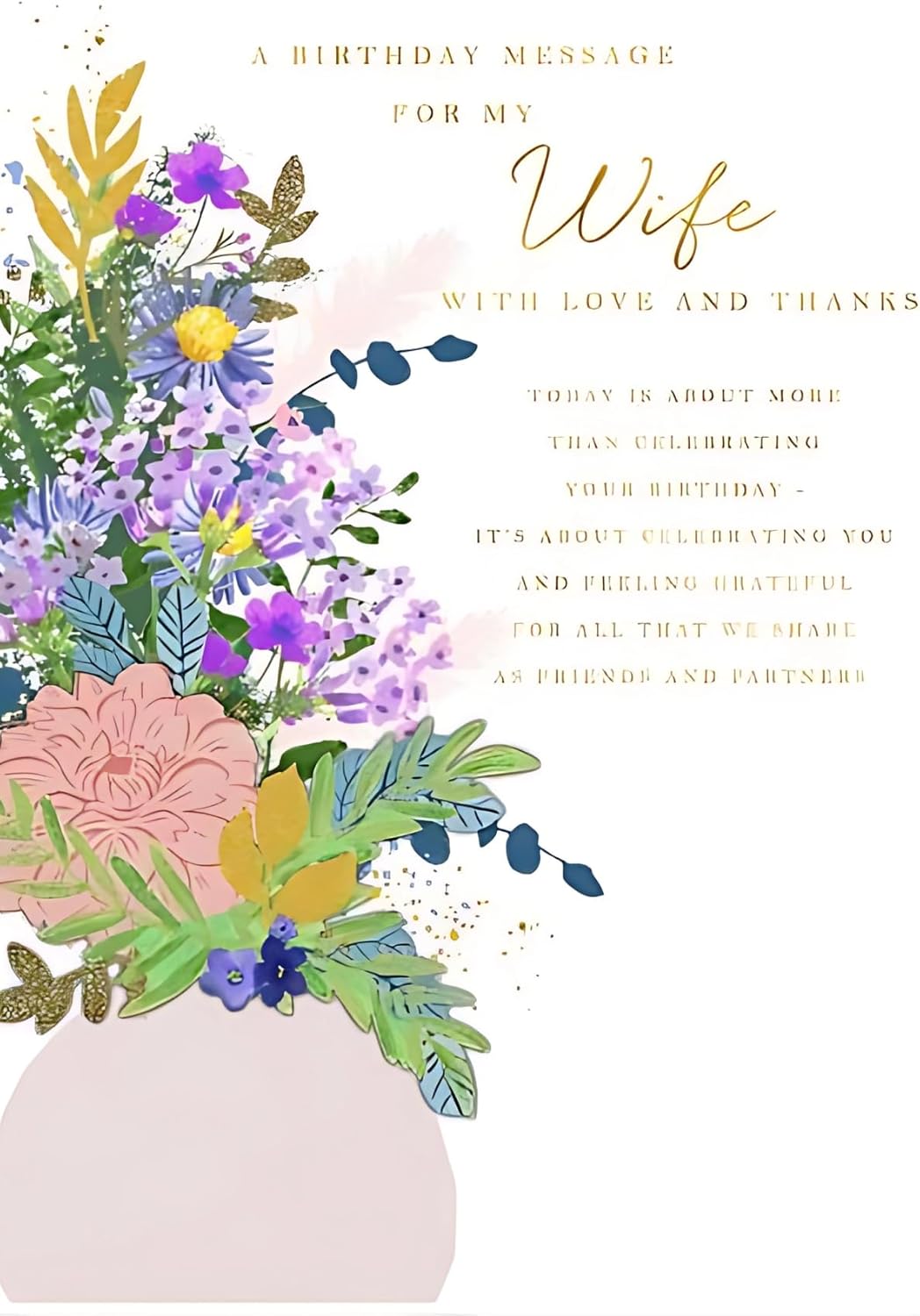 Creative and Attractive Design Wife Birthday Card