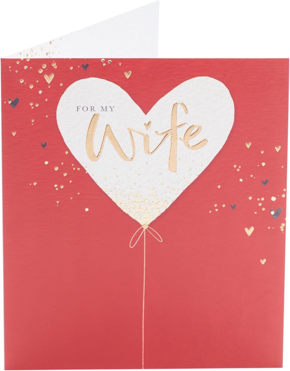 Heart Balloon Design Wife Valentine's Day Card