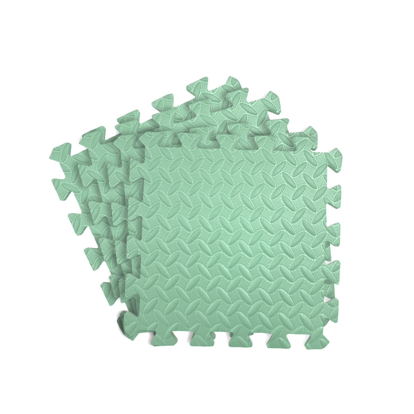 Pack of 4 30x30cm Mint Coloured 1cm Thick EVA Foam Mats