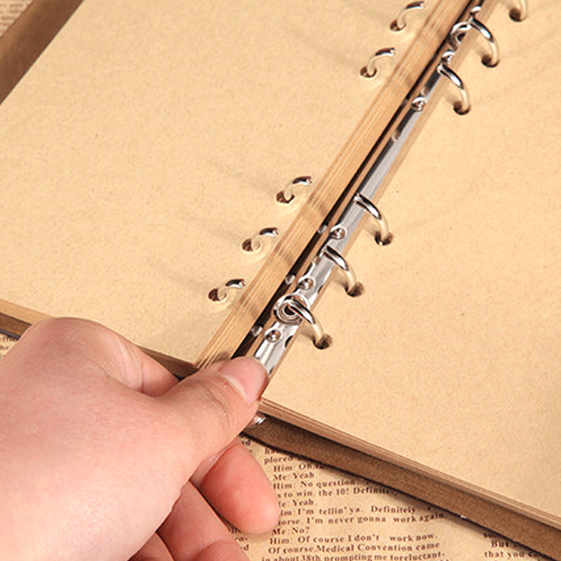 B6 80 Sheets DIY Kraft Paper Loose Leaf Vintage Style Notebook