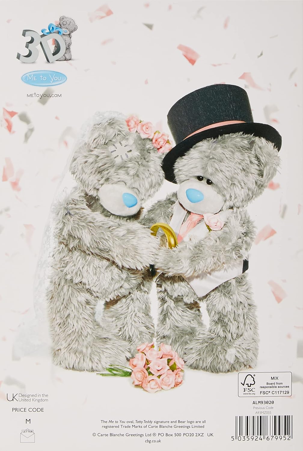 3D Holographic Happy Couple Wedding Card