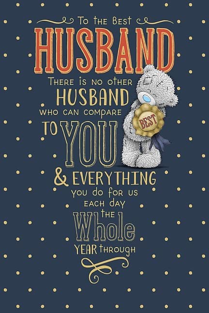 To The Best Husband Tatty Teddy Husband Father's Day Card