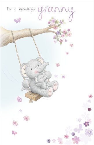 For Granny Wonderful Adorable Elliot & Buttons With Baby Mother's Day Card