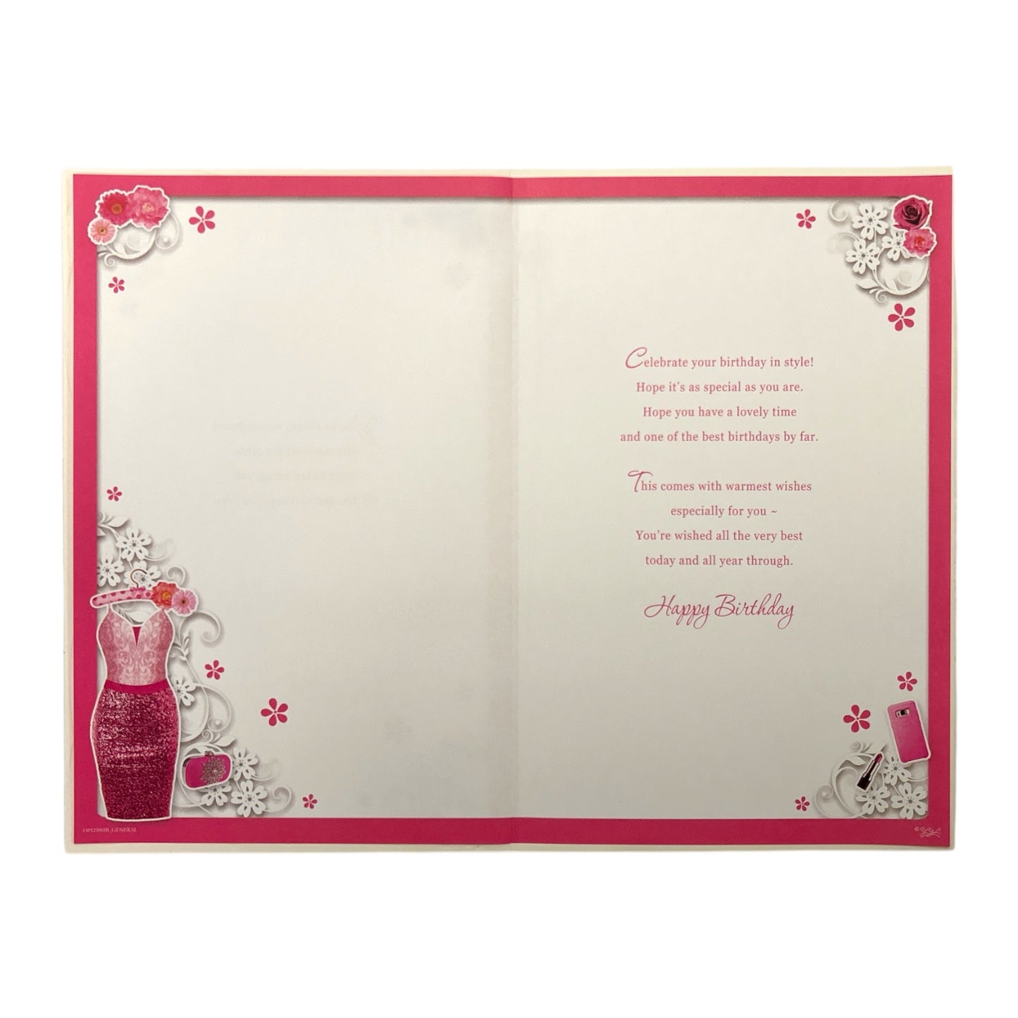 Age 18 Female Pink Dress and Sandals Design Opacity Birthday Card