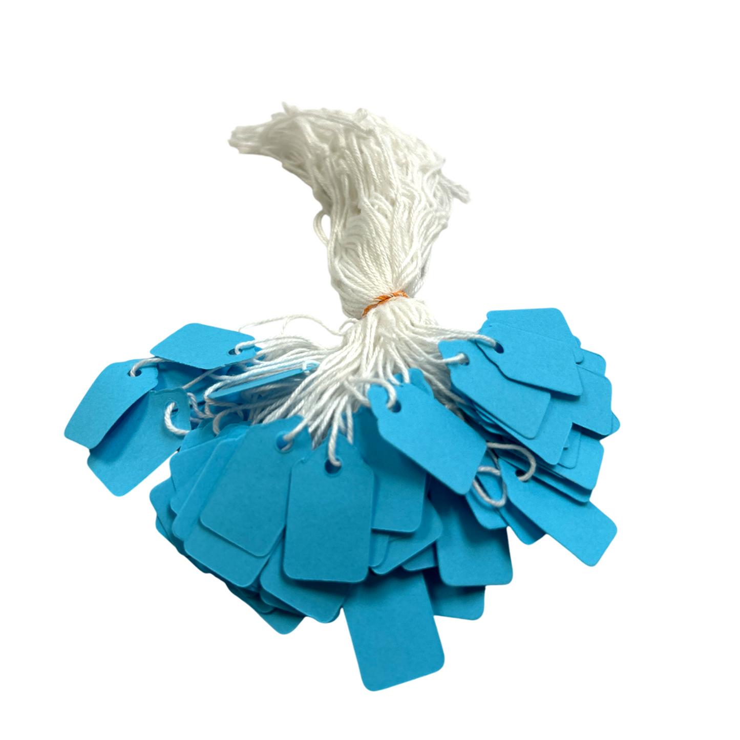 Pack of 9600 Small Blue Strung Tags 13 x 20mm