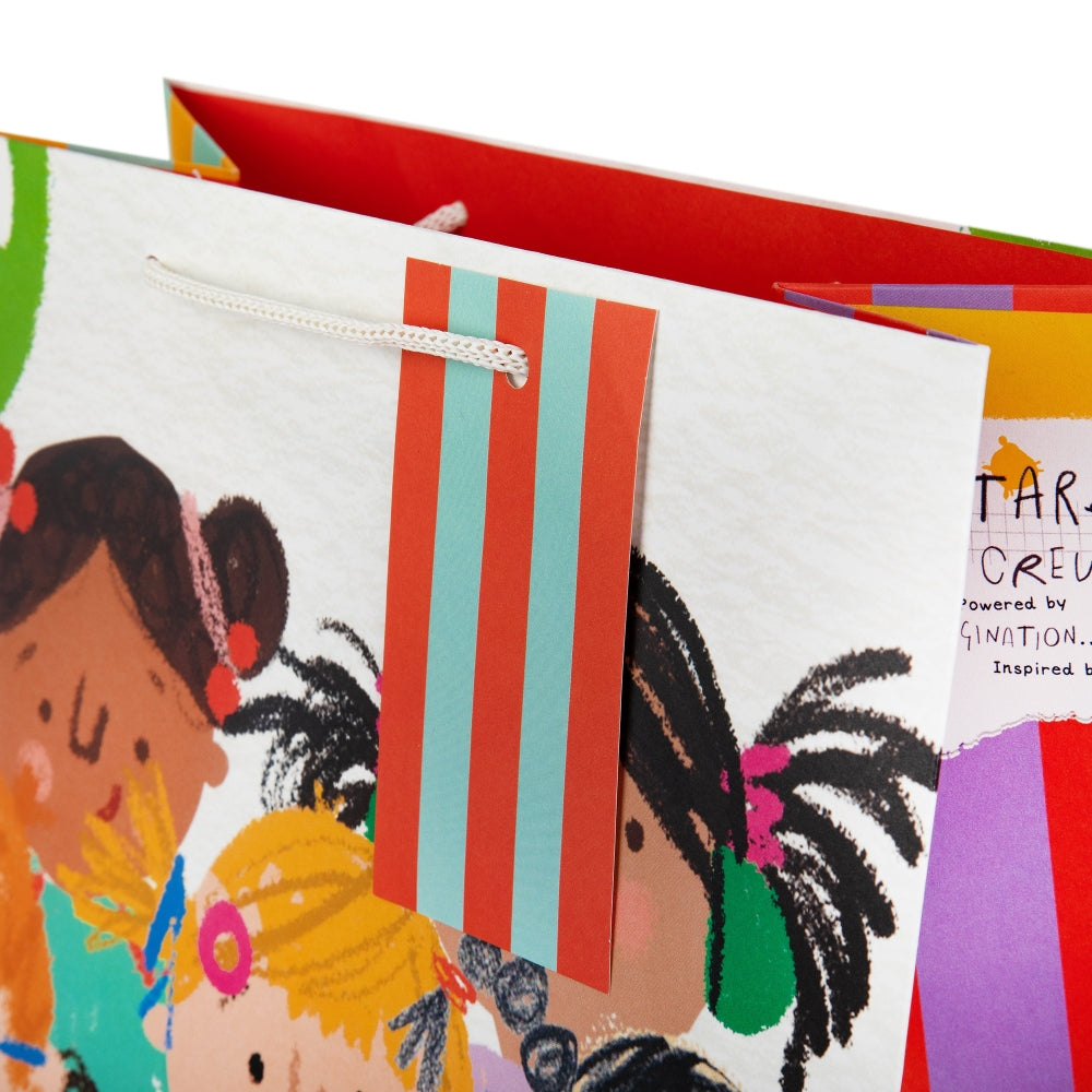 Any Occasion Large Gift Bag Custard Crew Kids Design