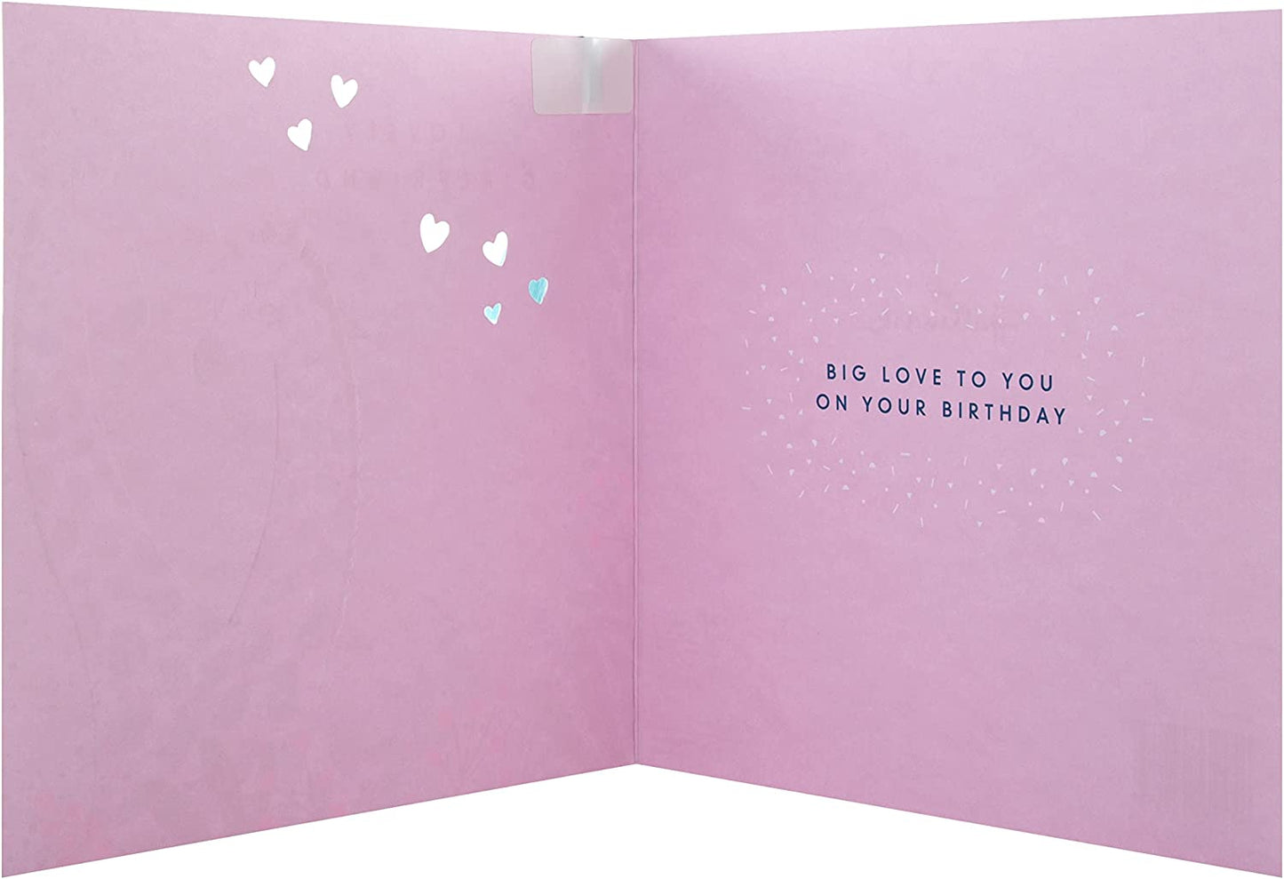 Cute Giraffe Design Large Birthday Card for Girlfriend