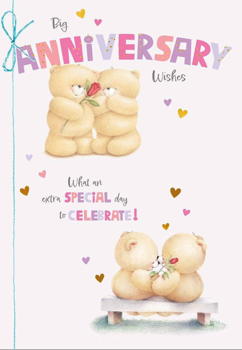 Forever Friends Romantic Message Wife Anniversary Card