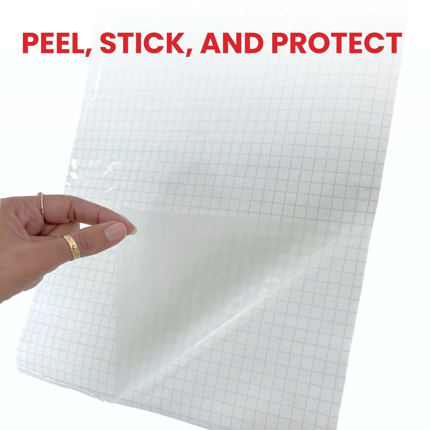 Pack of 12 Janrax 50cm x 3m Clear Glossy CPP 0.06mm Thick Self-Adhesive Book Cover Rolls