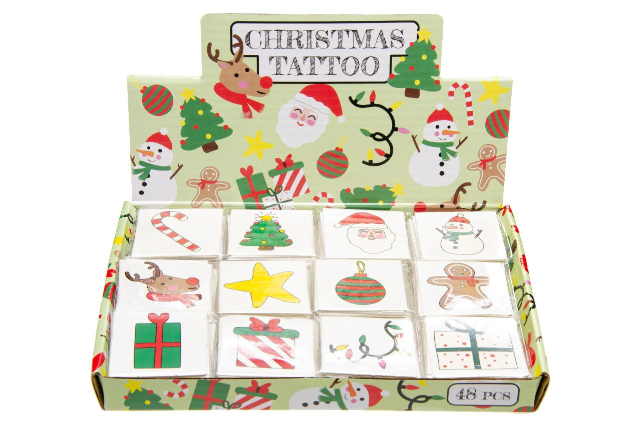 48 Pack of 12 Pieces Christmas Tattoos