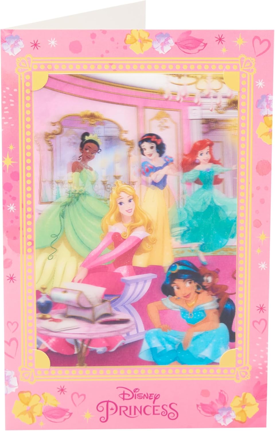 Disney Princess 3D Keepsake Design Blank Birthday Card