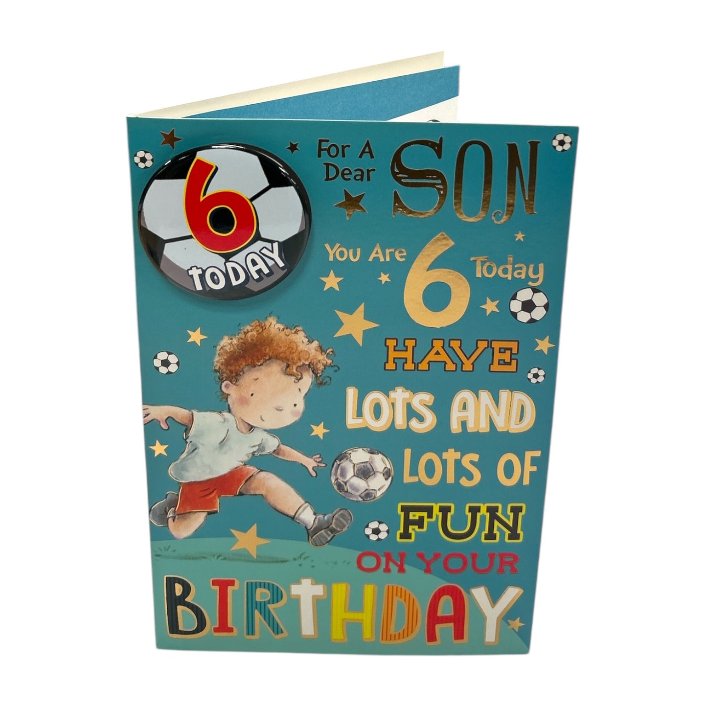 Son Age 6 Juvenile Candy Club Birthday Card