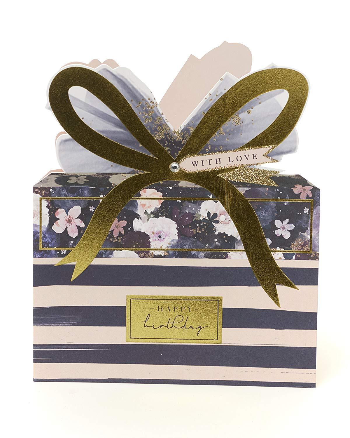 Lovely Birthday Card for Her Presents with Love