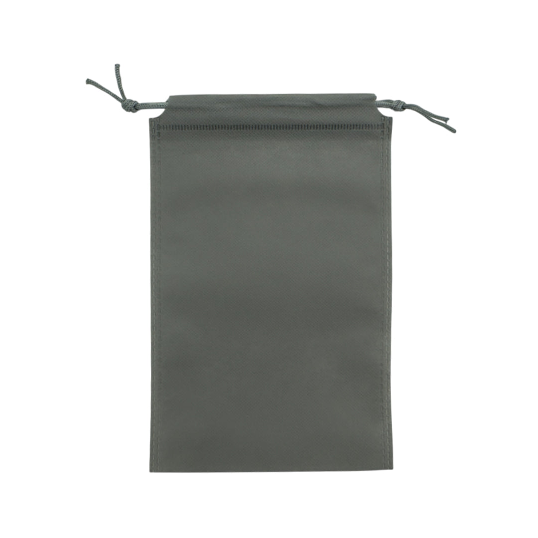 Pack of 50 Grey Coloured 27x20cm Non-Woven Drawstring Bags