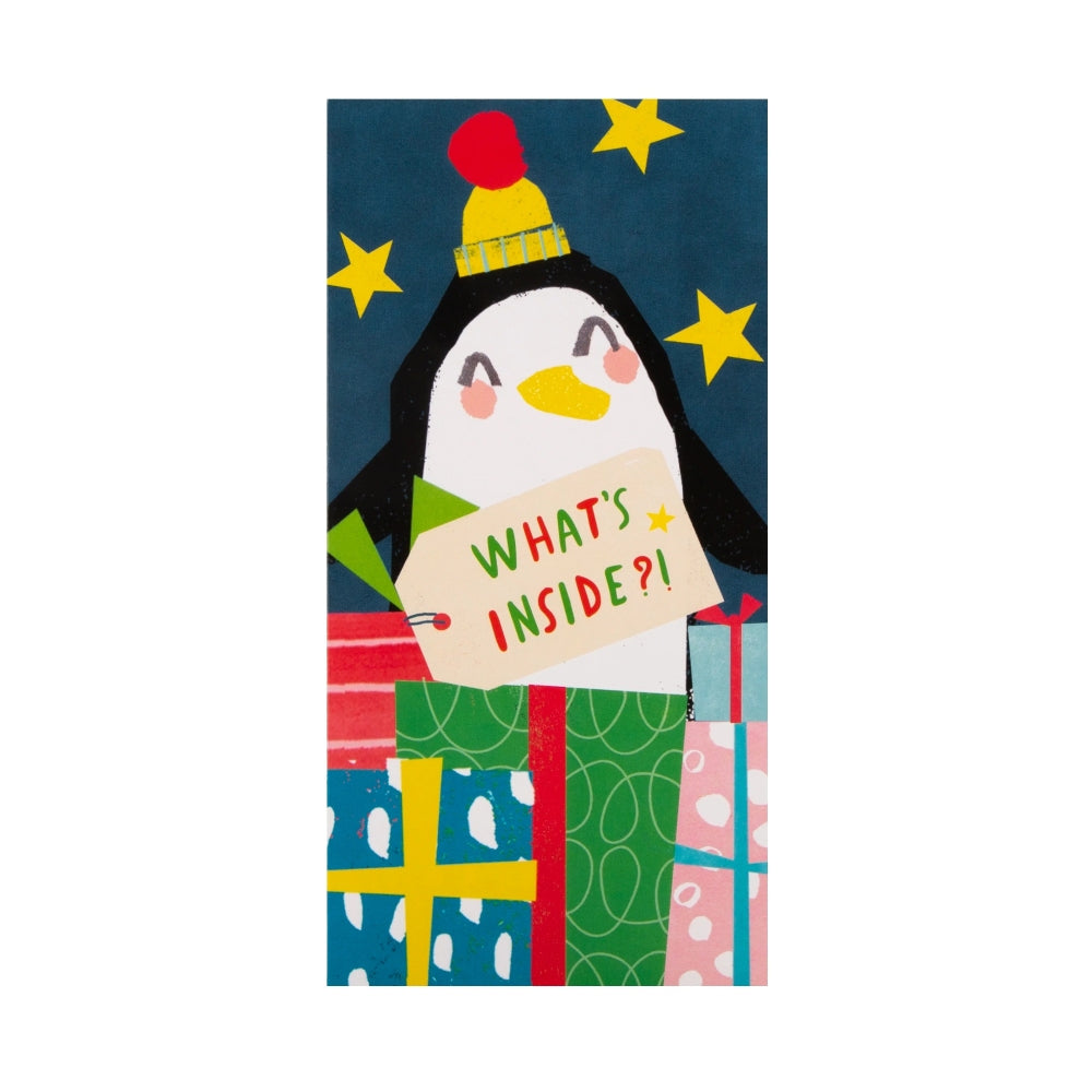 Fun Kids' in 2 Designs Pack of 4 Christmas Money Wallet Cards