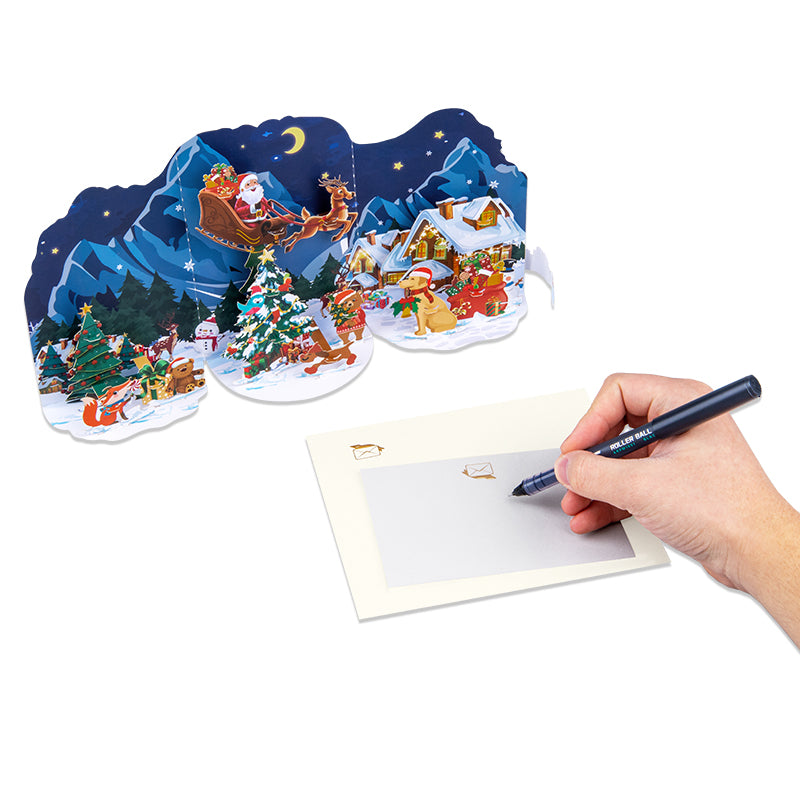 Santa’s Sleigh Ride 3D Pop Up Christmas Card