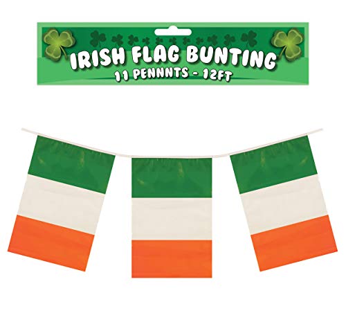 Ireland Flags Bunting 12ft with 11 Eire with Pvc Pennants