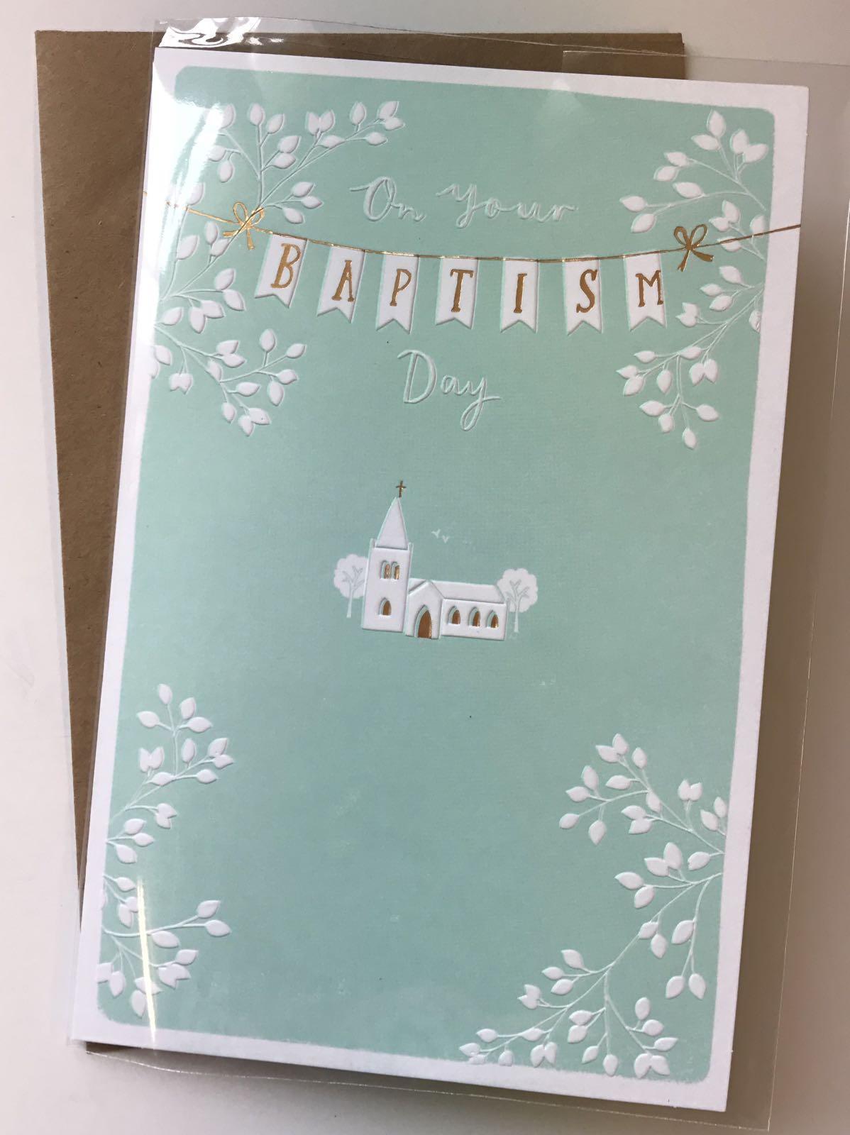 On Your Baptism Day Traditional Congratulations Card
