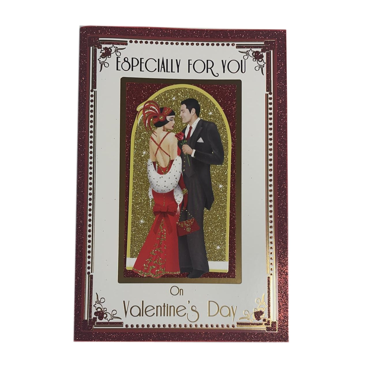 Especially For You Beautiful Couple Design Open Valentine's Day Card