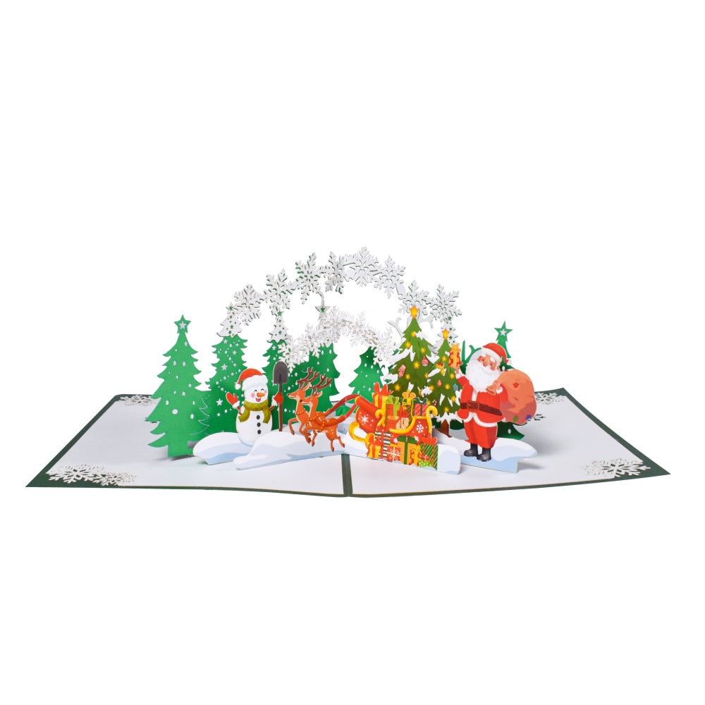 Merry Christmas Tree 3D Pop Up Holiday Card