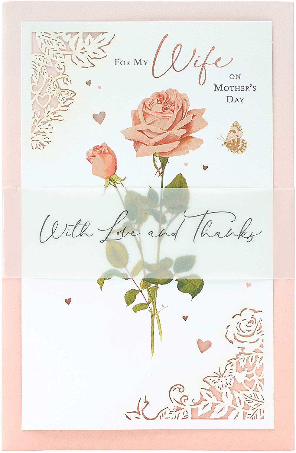 For Wife From Husband Lovely Sentiment Verse Luxury Mother's Day Card