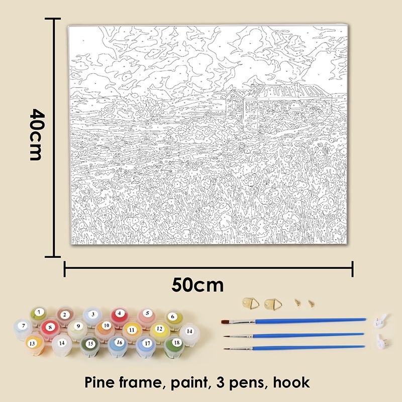 Canvas DIY Colour Your Own Painting by Numbers
