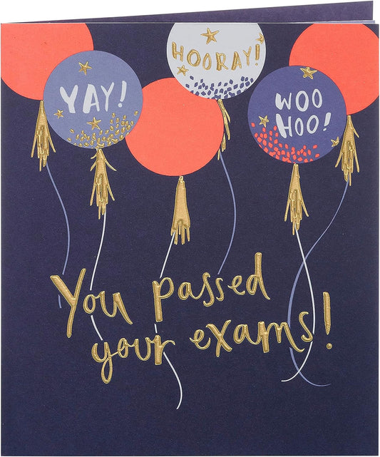 GCSE A Level, University Passed Exams Congratulations Card 