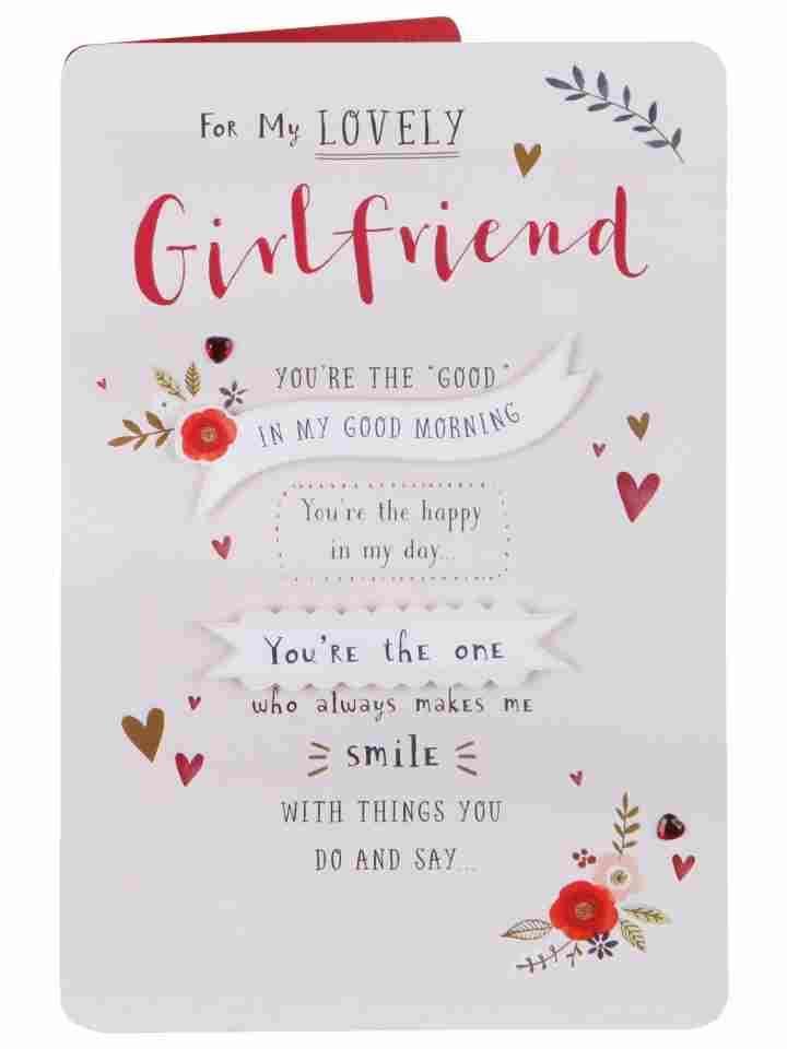 Lovely Girlfriend The Happy In My Day Valentine's Day Card