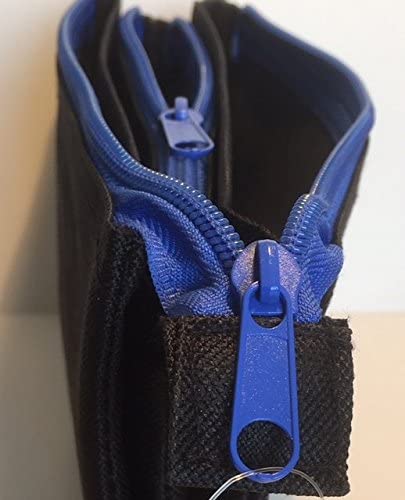 Flat Triple Compartment Assorted Colour Pencil Case