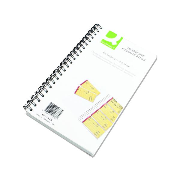Q-Connect Self Sticky Telephone Message Book 320 Messages KF01338