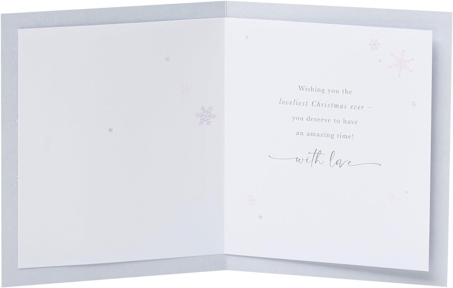 Friend Christmas Card Snowflakes Design