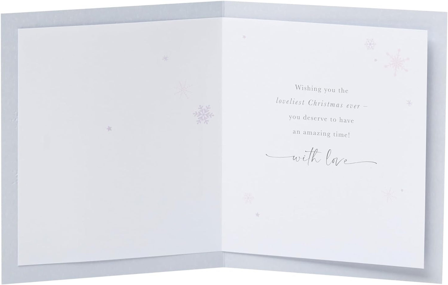 Friend Christmas Card Snowflakes Design 