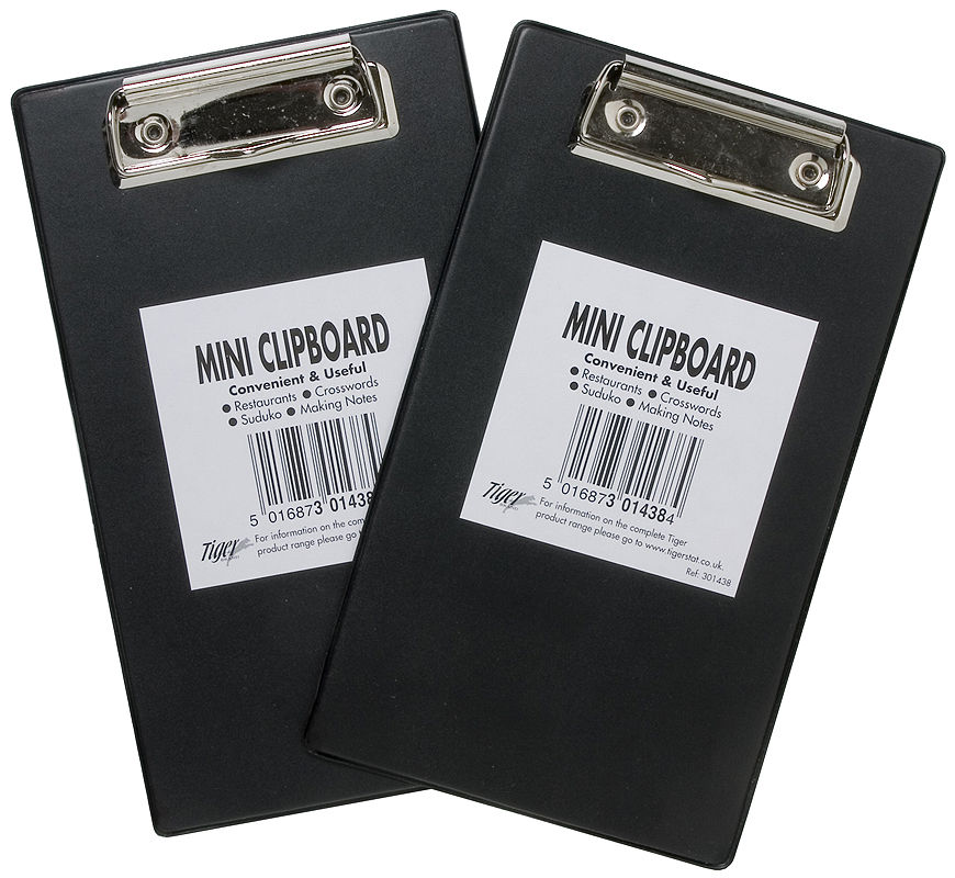 Pack of 4 Tiger Mini Clipboard