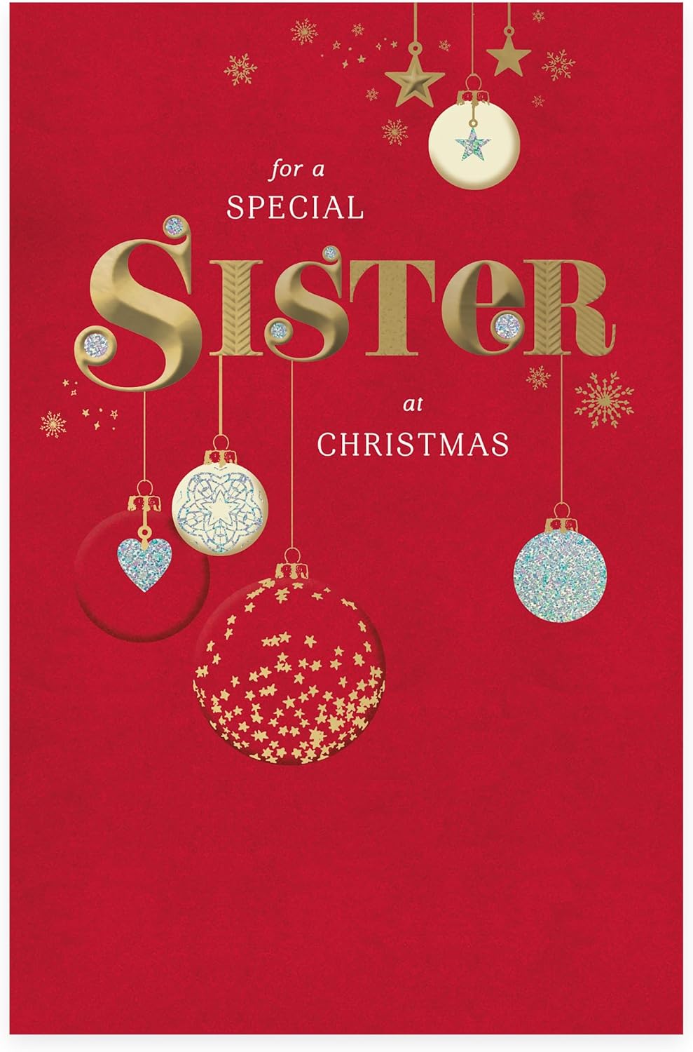 Festive Design Sister Christmas Card